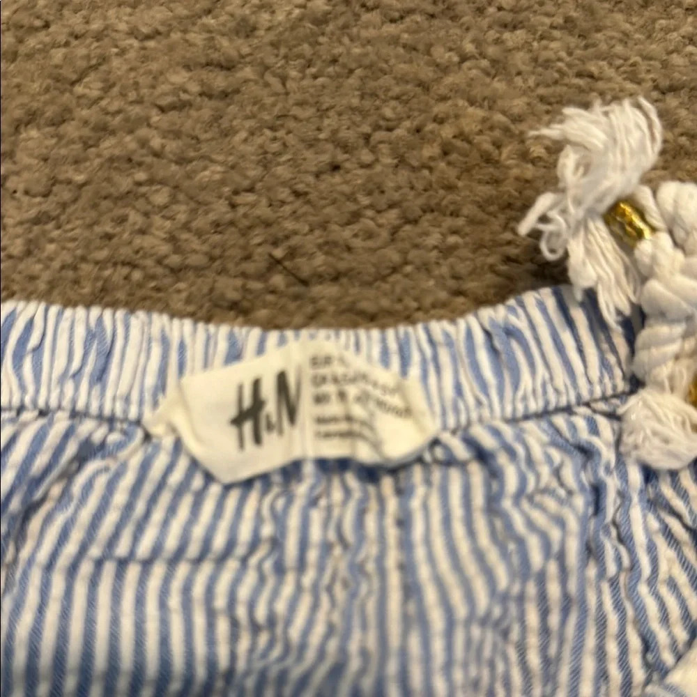 H&M Blue and White Striped Girl’s Casual Dress